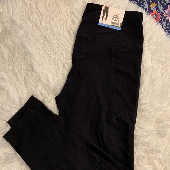 Members Mark Moto Leggings With Pocket 